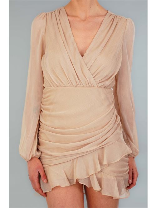 Abito Rhoda in georgette laminato The Dress London | RHODABEIGE